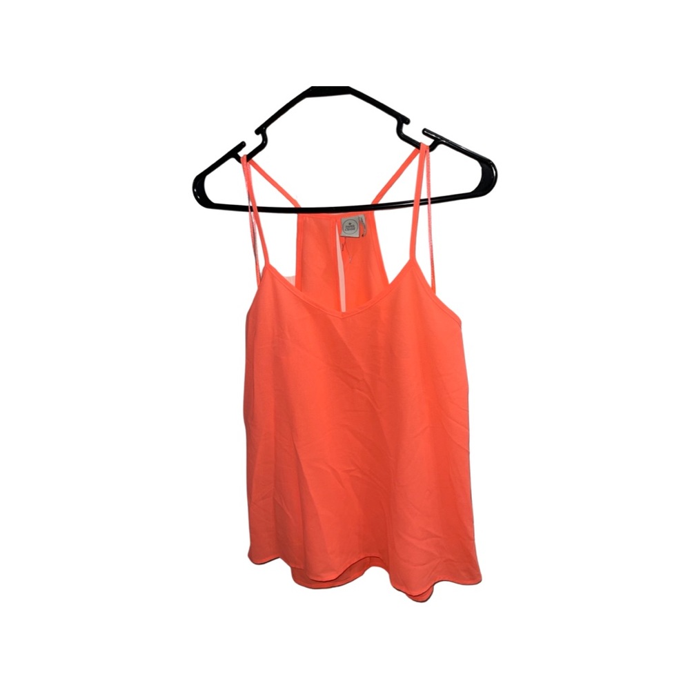 Paper Crane Anthropologie Tank V-Neck Peep Back Sleeveless Top Sz Large